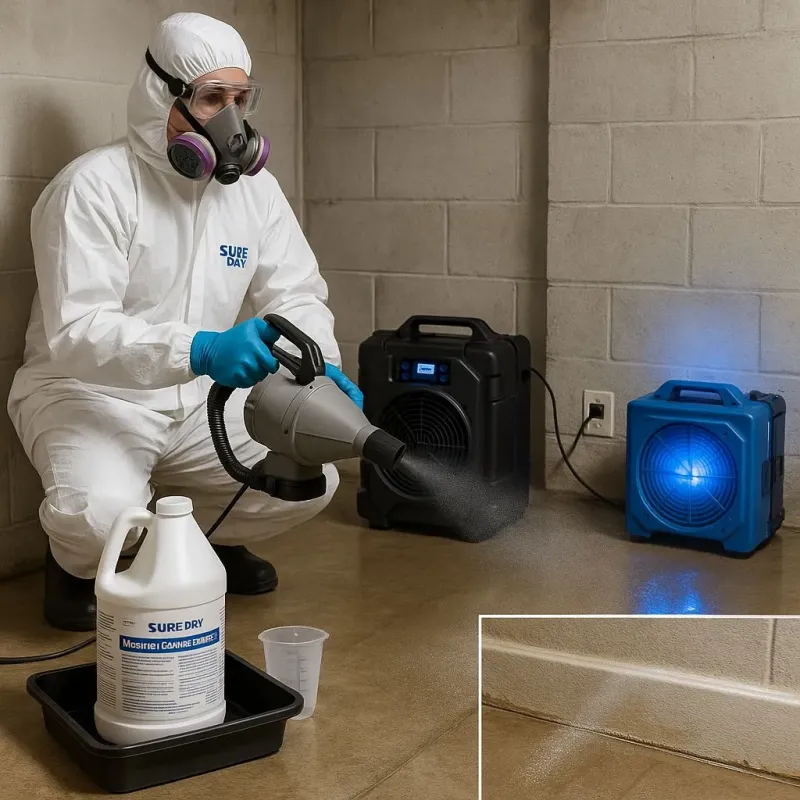 Sanitization and Odor Removal process in Woodway, WA